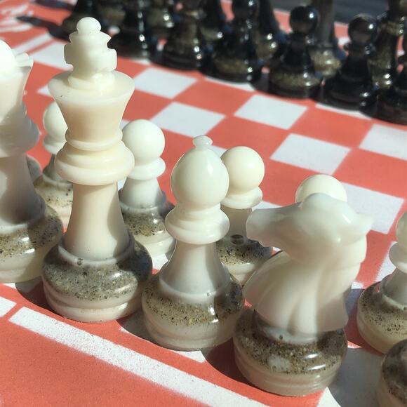 Chess Set - Salmon Pink - Picture 3 of 10